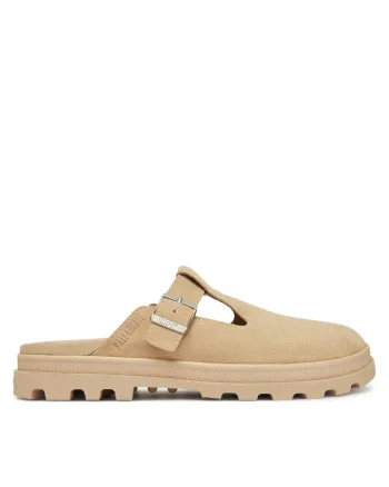 Papuci unisex  Warm Sand, piele naturala, model Dunelite Pyla Sde 74