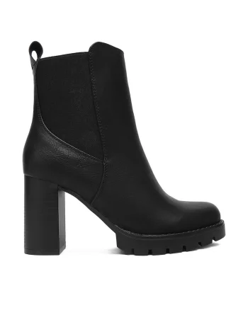 Botine dama CEO-WS5068-04,  Textil, Negru