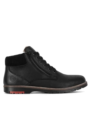 Ghete barbati,  piele naturala, negru 10503-00