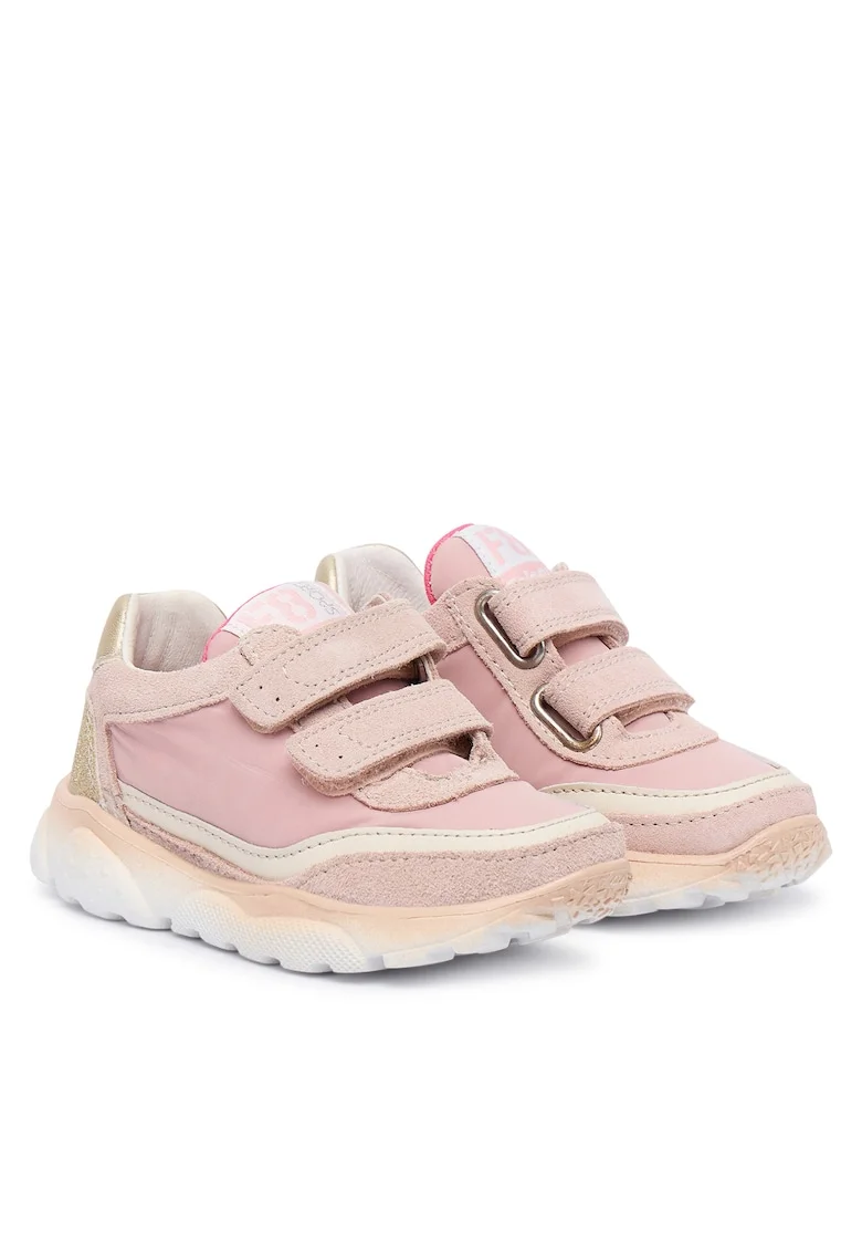 Pantofi copii,  model Cipria/Platinum, piele naturala, pentru fete, roz