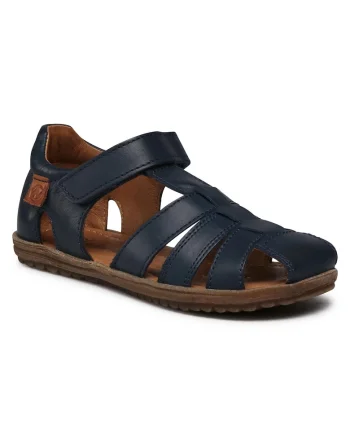 Sandale copii,  piele naturala, bleumarin,