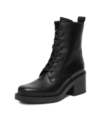 Ghete dama C-MINA-27643PE,  Piele naturala, Negru