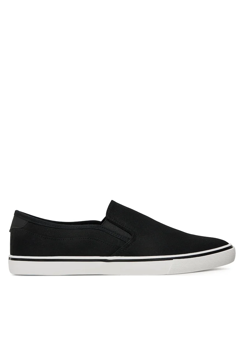Mocasini barbati,  negru, tesatura