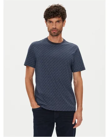 Tricou  albastru, bumbac, Bleumarin