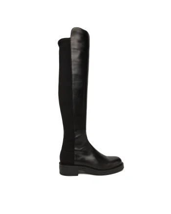 Cizme dama SM396,  Piele naturala, Negru,
