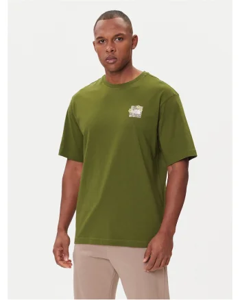 Tricou barbati  verde, bumbac