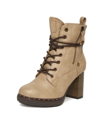Botine dama CEO-WS6632-02,  Textil, Bej