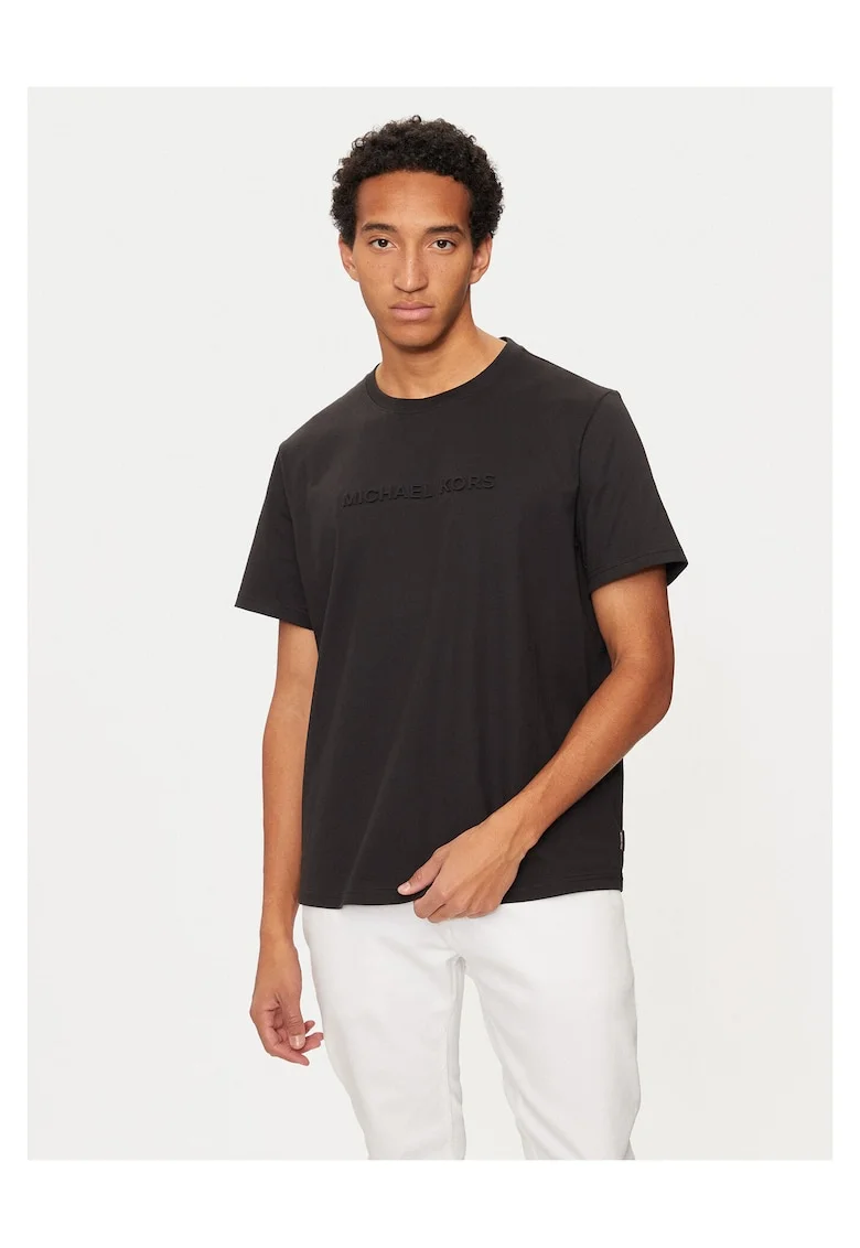 Tricou barbat,  negru, bumbac