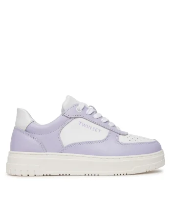 Tenisi dama,  11862 251GCJ01E, piele naturala, alb/violet