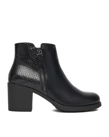 Botine dama CEO-WS6317-02,  Textil, Negru
