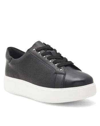 Tenisi dama,  piele naturala, alb/negru