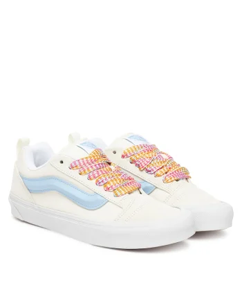 Tenisi dama  Knu Skool VN000D6ZZ5, piele naturala, alb/albastru
