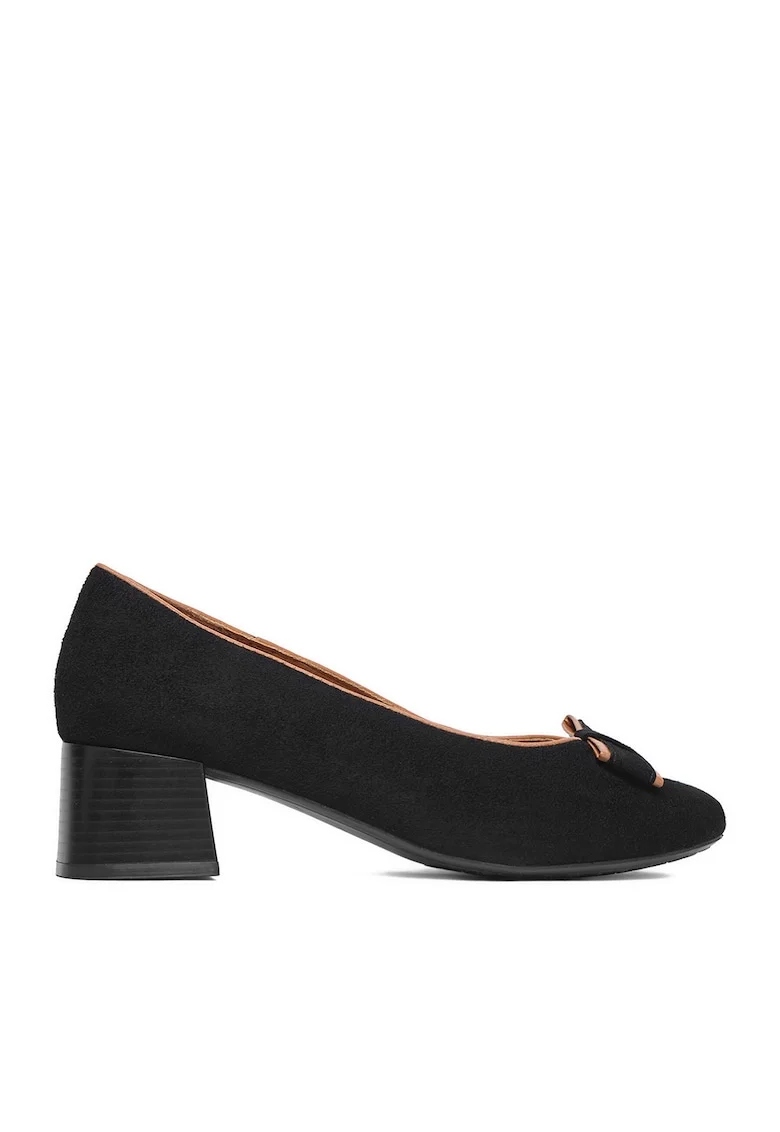 Pantofi dama,  cu toc, piele naturala, negru