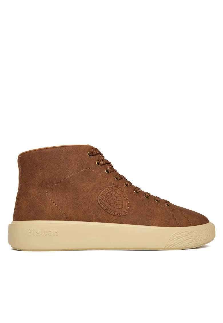 Ghete barbati  Nub Cog, piele ecologica, culoare maro