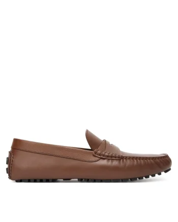 Mocasini barbati Driver,  piele naturala, maro