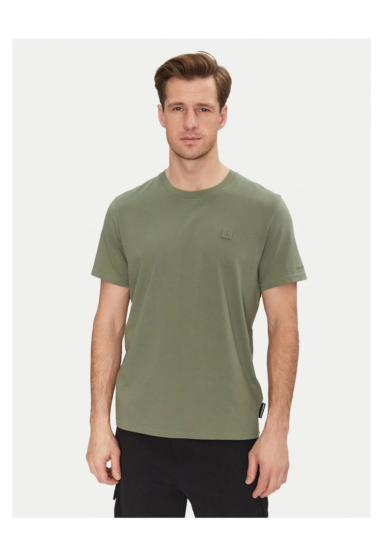 Tricou barbati  verde, bumbac