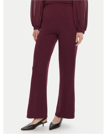 Pantaloni evazati pentru dama  visiniu
