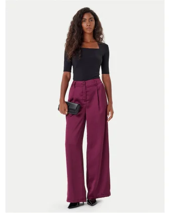 Pantaloni dama  palazzo, visiniu