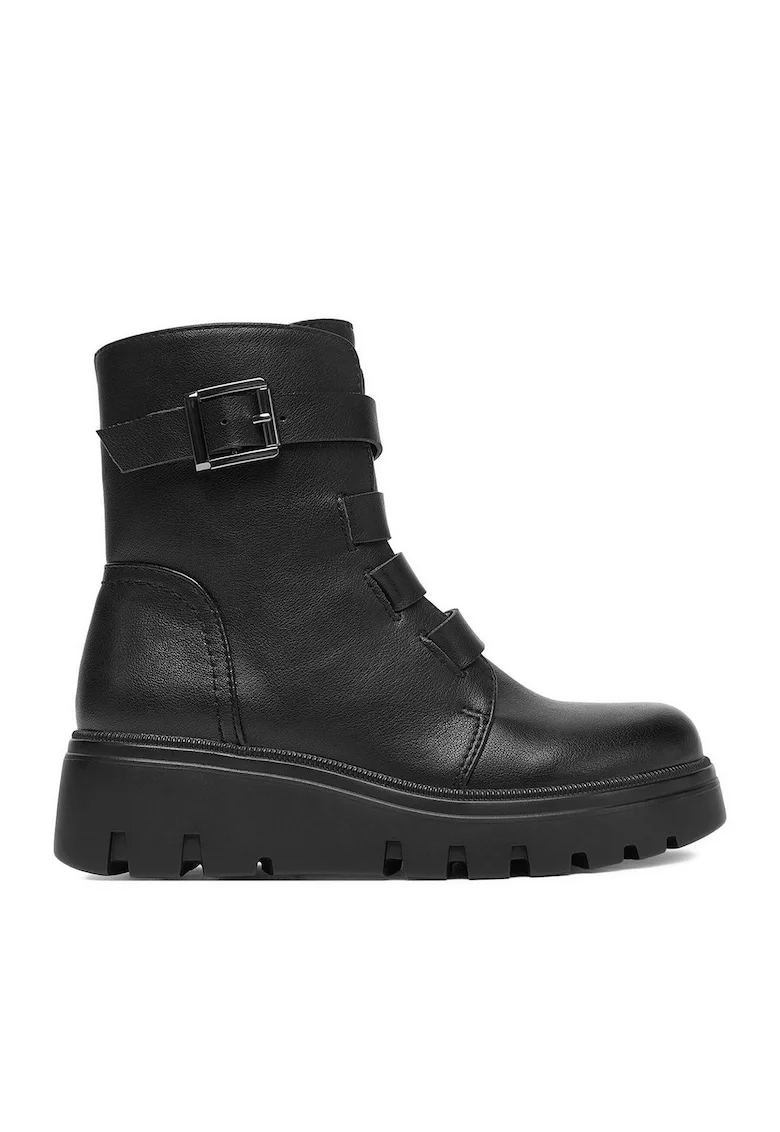 Ghete cu platforma fete  negru