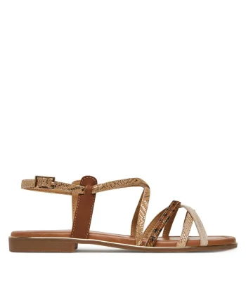 Sandale dama,  WYL4137-1Z, piele naturala, Maro