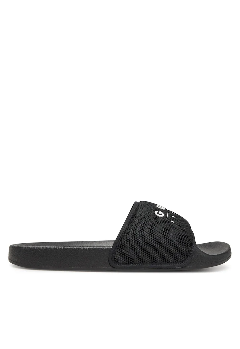 Papuci barbati,  FMJTOM FAB19, piele ecologica, negru,