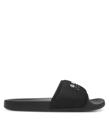 Papuci barbati,  FMJTOM FAB19, piele ecologica, negru,
