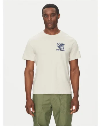 Tricou barbatesc  crem, bumbac