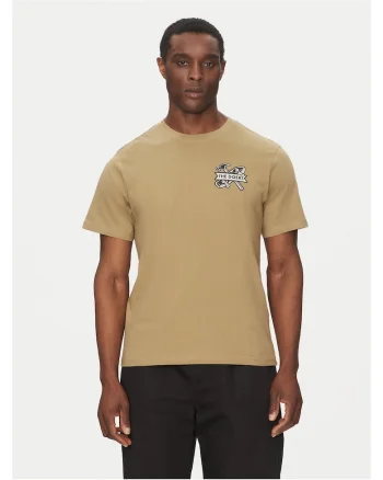 Tricou barbat,  kaki, bumbac,