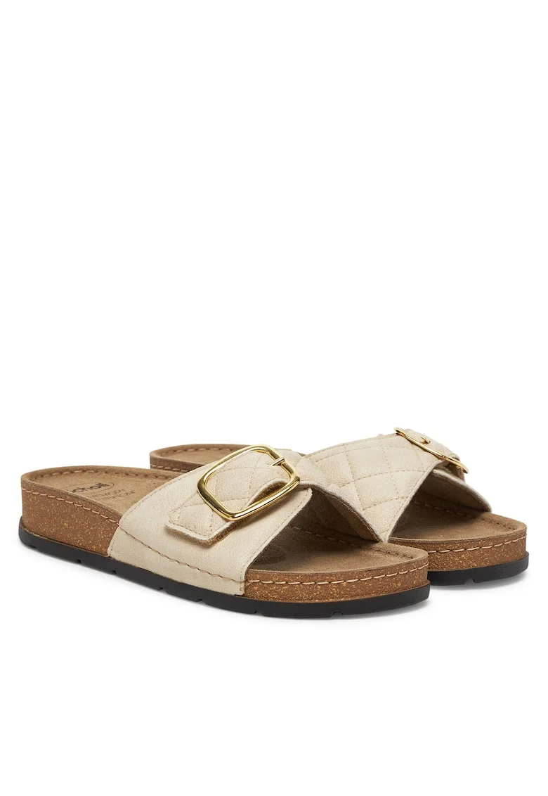 Papuci  Bora Mule MF32080, culoare ivory