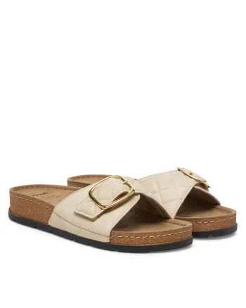 Papuci  Bora Mule MF32080, culoare ivory