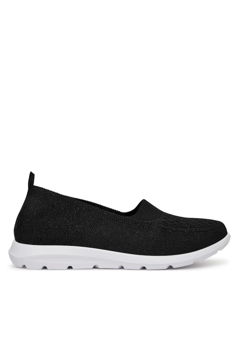 Botine dama H26092024,  Textil, Negru