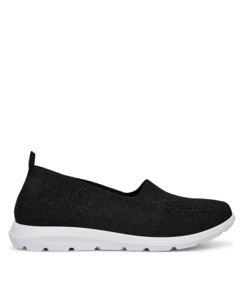 Botine dama H26092024,  Textil, Negru