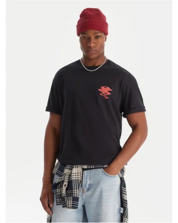 Tricou barbati  negru, din bumbac