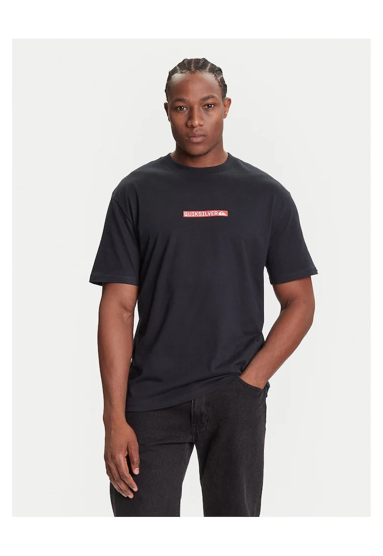 Tricou barbati  negru, material bumbac
