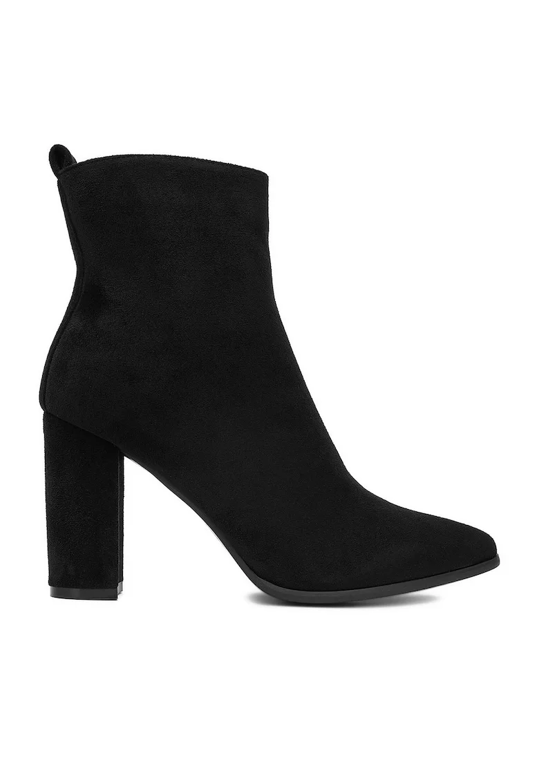 Botine dama  E-5133-6, negru, sintetic