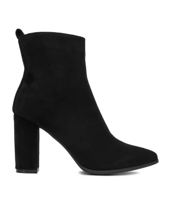Botine dama  E-5133-6, negru, sintetic