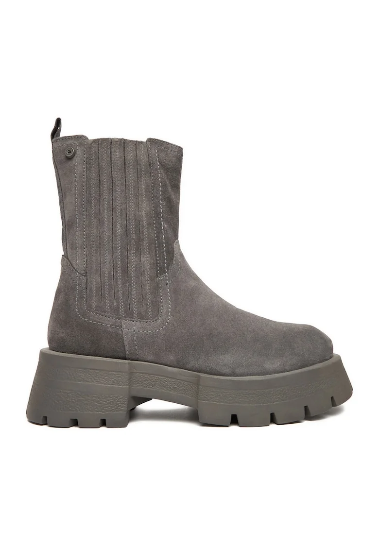 Ghete  piele naturala, gri, CEO-WI16-525-01