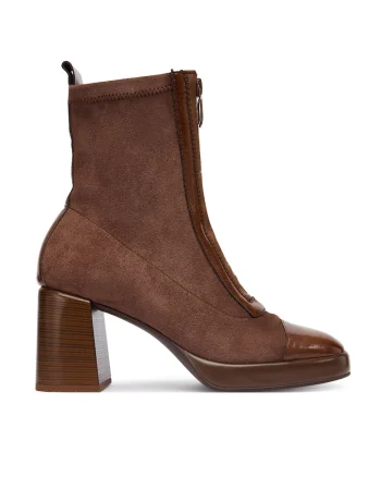 Botine dama  Avellana C002 HI254230, sintetic, maro,