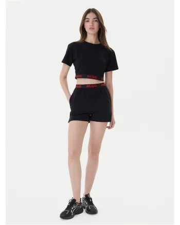 Tricou dama,  Negru/Rosu