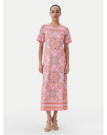 Rochie de vara dama,  roz, colorat