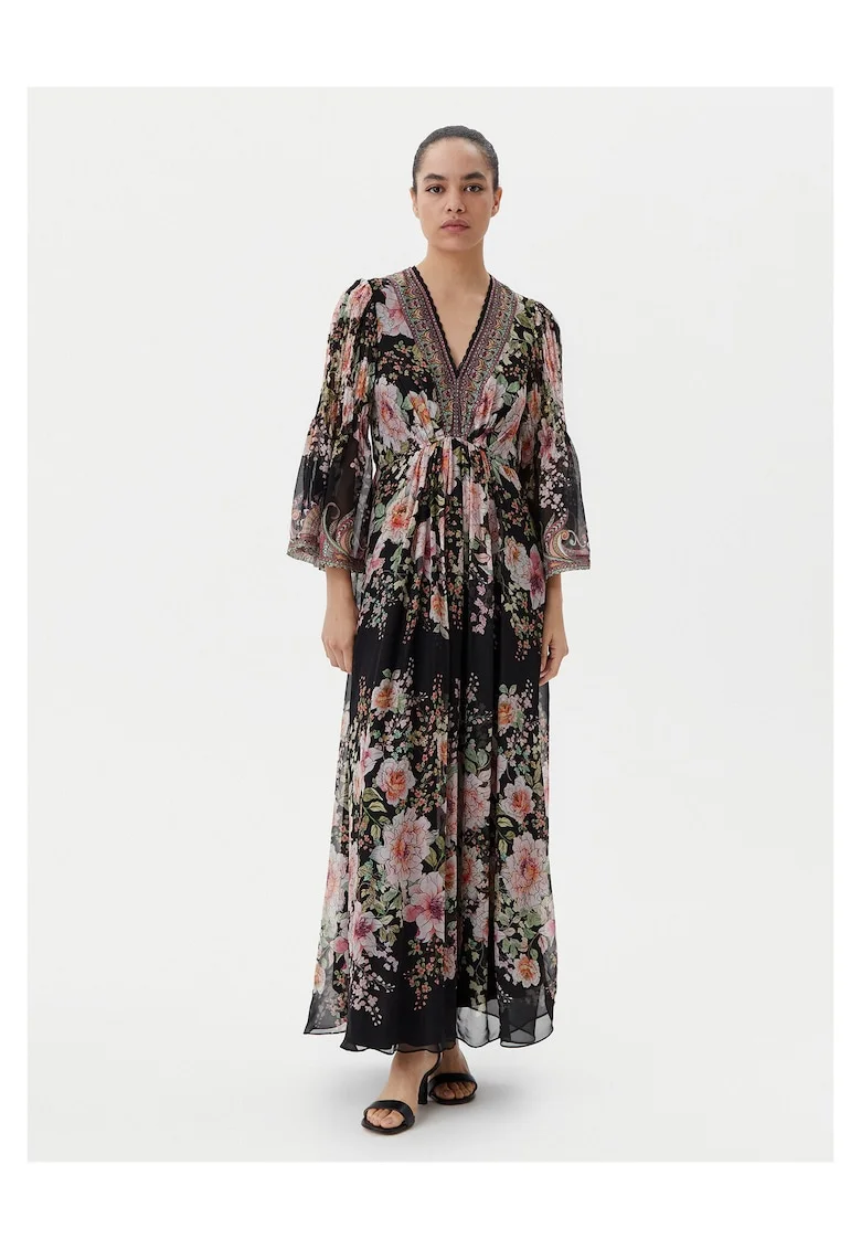 Rochie de vara,  negru, colorat,