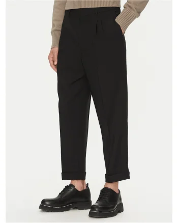 Pantaloni barbati,  negru,