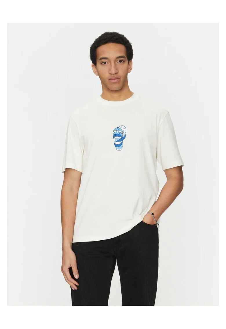 Tricou barbati,  alb, bumbac,