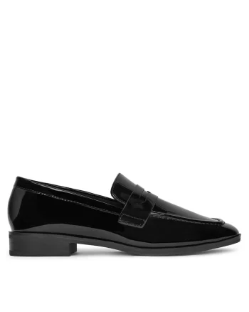 Mocasini dama,  negru, piele ecologica XF230930-05