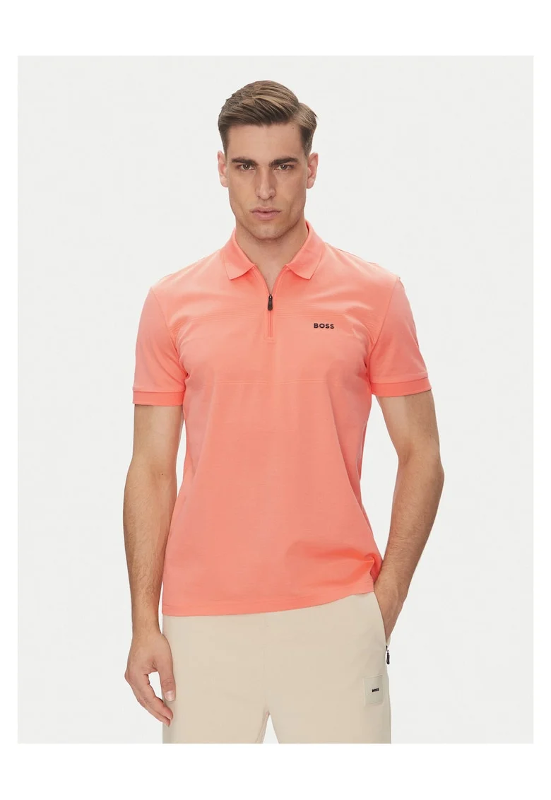 Tricou barbati  portocaliu, bumbac