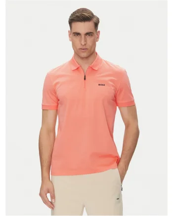 Tricou barbati  portocaliu, bumbac