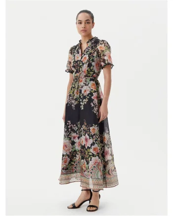 Rochie de vara,  negru, colorat