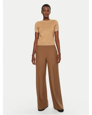Pantaloni dama  palazzo, maro