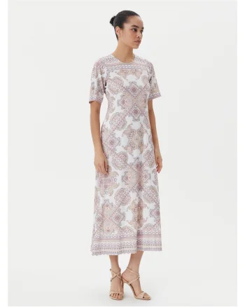 Rochie de vara,  bej, material usor