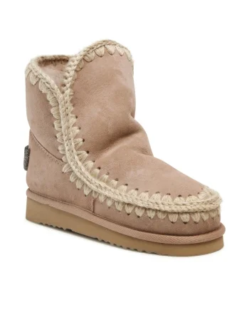 Ghete de zapada dama  Cam Eskimo 18, bej, piele naturala